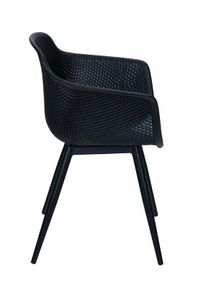 Orte Urban Terrace Chair Black Polypropylene Armchair