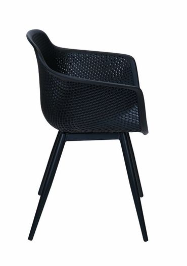 Orte Urban Terrace Chair Black Polypropylene Armchair