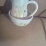 Dunbeacon pottery milk jug and sugar bowl Image 2
