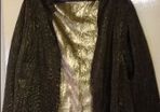 Beautiful Gold cardigan ideal for party size 10/12 Price includes postage