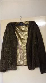 Beautiful Gold cardigan ideal for party size 10/12 Price includes postage