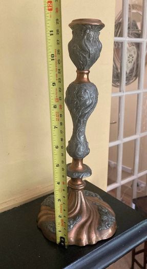 Brass & Pewter Candle Holder