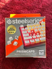 Steelseries Prismcaps Double PBT Keycaps White