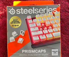 Steelseries Prismcaps Double PBT Keycaps White