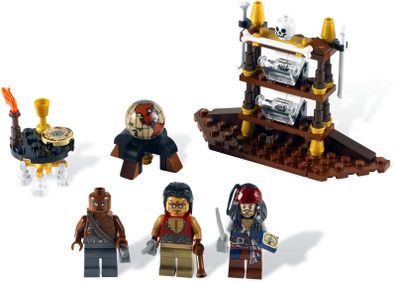 Lego Pirates of The Caribbean 4191: The Captain's Cabin (2011) 100% Complete (NO BOX)