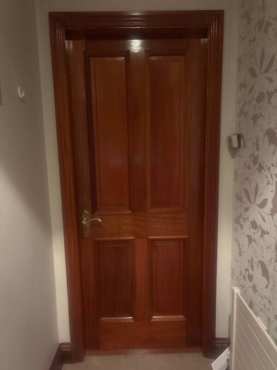 2 mahogany Internal doors
