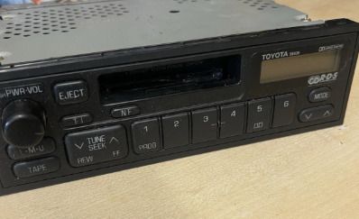 Toyota Vintage Single DIN RDS Radio Cassette Player 58406