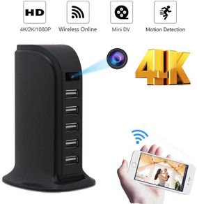 New HD 4K Mini Wifi Charger Camera Real-time Surveillance Motion Detection Loop Recording Wireless Recorder support Hidden