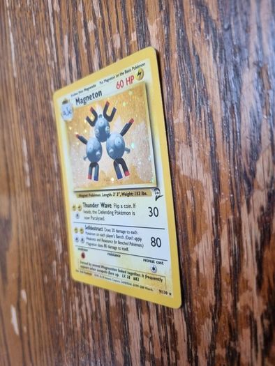 Holo Magneton Base Set 2 Vintage Pokemon Card