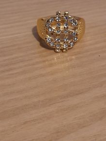 Gold plated dollor sign ring