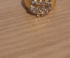 Gold plated dollor sign ring