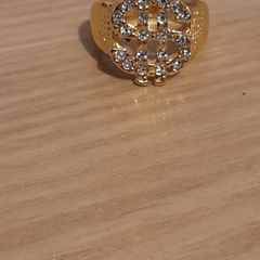 Gold plated dollor sign ring