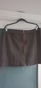 DUNNES faux suede skirt Sz 16