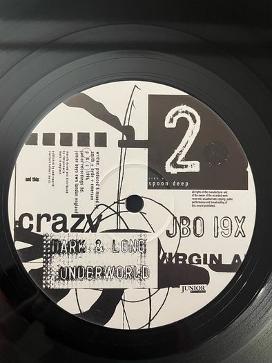 Underworld - Dark & Long 2 - 12" Vinyl Single - 1994- JBO19X
