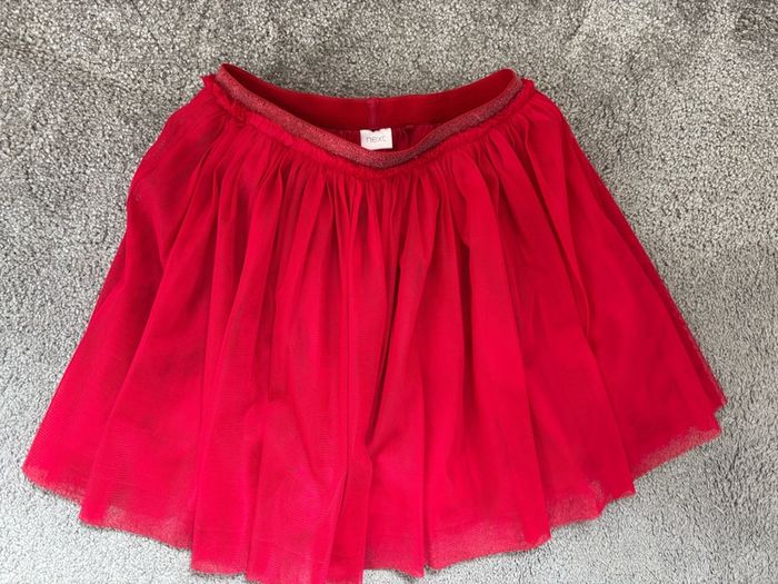 Next girl tulle red skirt 6 years 116cm