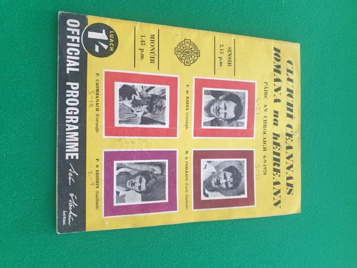 1970 All Ireland Football Final Match Programme