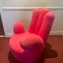 Pink hand shaped chair Image 2