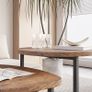 Round Coffee Table Set of 2,Small Coffee Living Room Tables,Round Side Table,Industrial End Table,Metal Frame with Wood Look Accent Furniture,Sofa Tea Cocktail Table for Living Room,Black Image 5