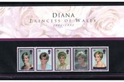 1998 Great Britain The Death of Princess Diana 1961-1997 Presentation Pack (contains set of stamps in mint never hinged condition)
