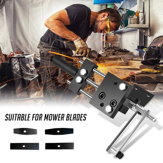 "BRAND NEW High Quality Mower Blade Sharpener,For 2.75-5.5 Inch/7-14CM Wide Blades,Adjustable Rotating Bracket, "