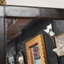 Large Floor Mirror with Leather Frame Image 2