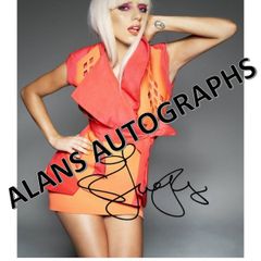 Lady Gaga Autograph