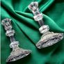 Vintage Pair Galway Crystal Candlesticks Image 10