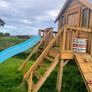Playhouse with slide climbing frame stairs etc Image 4