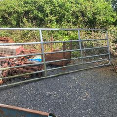 12 ft gate and Harris fence panels