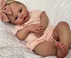 Reborn Dolls Newborn Baby Reborn Dolls Reborn Girls 19 inch Lifelike Soft Silicone Realisitc Handmade Vinyl soft Lifelike Cute Newborn Reborn Doll Toys (FREE POSTAGE)