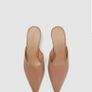 Zara shoes mules nude pinkish real leather size 4 Image 5