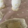 Vintage Belleek China Psir bud vases & Pair of Rowing boats Image 7