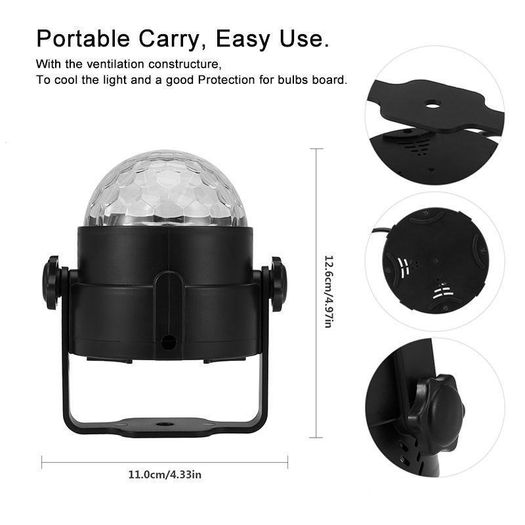 DJ Disco Ball Lighting 3W Sound Activated Laser Projector Music Party Light Stage Wall Ceiling Strobe Rave Club Bar