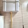 Bathroom set Shires, Toilet, High Cistern, pipe, Sink, Pedestal Image 2