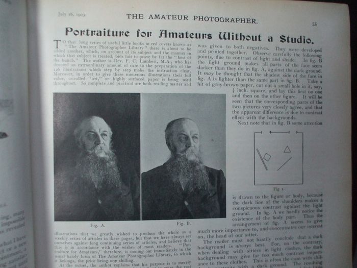 SALE!  THE AMATEUR PHOTOGRAPHER - 1903 - The Popular Illustrated Journal for All Photographers - Volume XXXVIII - July to December 1903