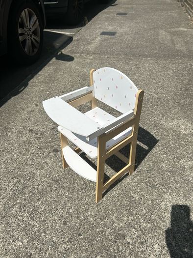 Wooden Doll Highchair