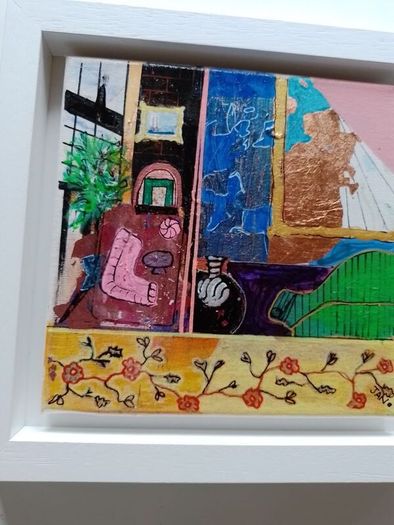 Original Abstract Painting Original INTERIORS art Interior Design Tow And Country Artwork GIFT Contemporary art Poolbeg Chimneys