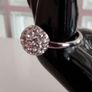 Platinum Plated Crystal Ring Image 7
