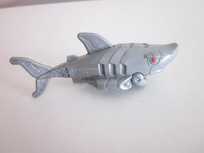 Fisher Price Mattel Shark 9cm Toy Figure Robo Silver Shark 2012