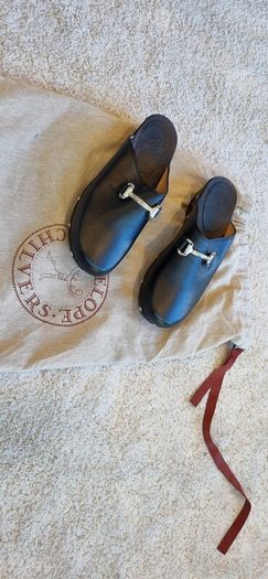 Penelope Chilvers low horsebit clogs new