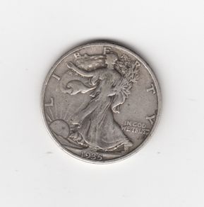 USA, Half Dollar, 1935, 90% silver coin (no. 461)