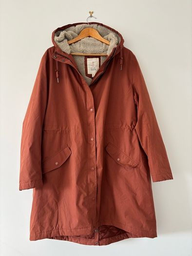 Seasalt Cornwall Brown Plant Hunter Cotton Waterproof Coat
