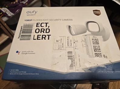 Eufy Floodlight Security Camera 1080p  Opened, Never Used