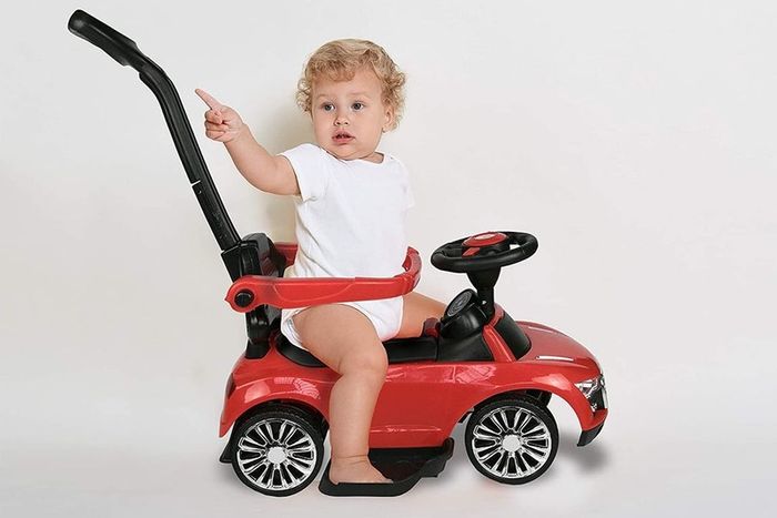 Ride-on Car | Children's Ride-on Car | 2 In 1 Ride-on Car | Children's Walker | Ride-on Car With Footrests I Colour Red