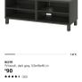 IKEA Besta TV bench, dark grey - 120x40x48 cm Image 7