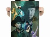 Garth Brooks Wall Art Poster Collage A2 Size
