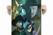 Garth Brooks Wall Art Poster Collage A2 Size