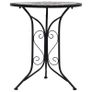 3 Piece Mosaic Bistro Set Ceramic Tile Grey Image 3