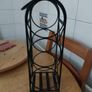 Black Metal Wrought Iron Wine Rack - Perfect New Condition Image 3