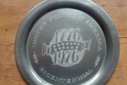 USA Bicentennial 1776 - 1976 Commemorative Pewter Plate
